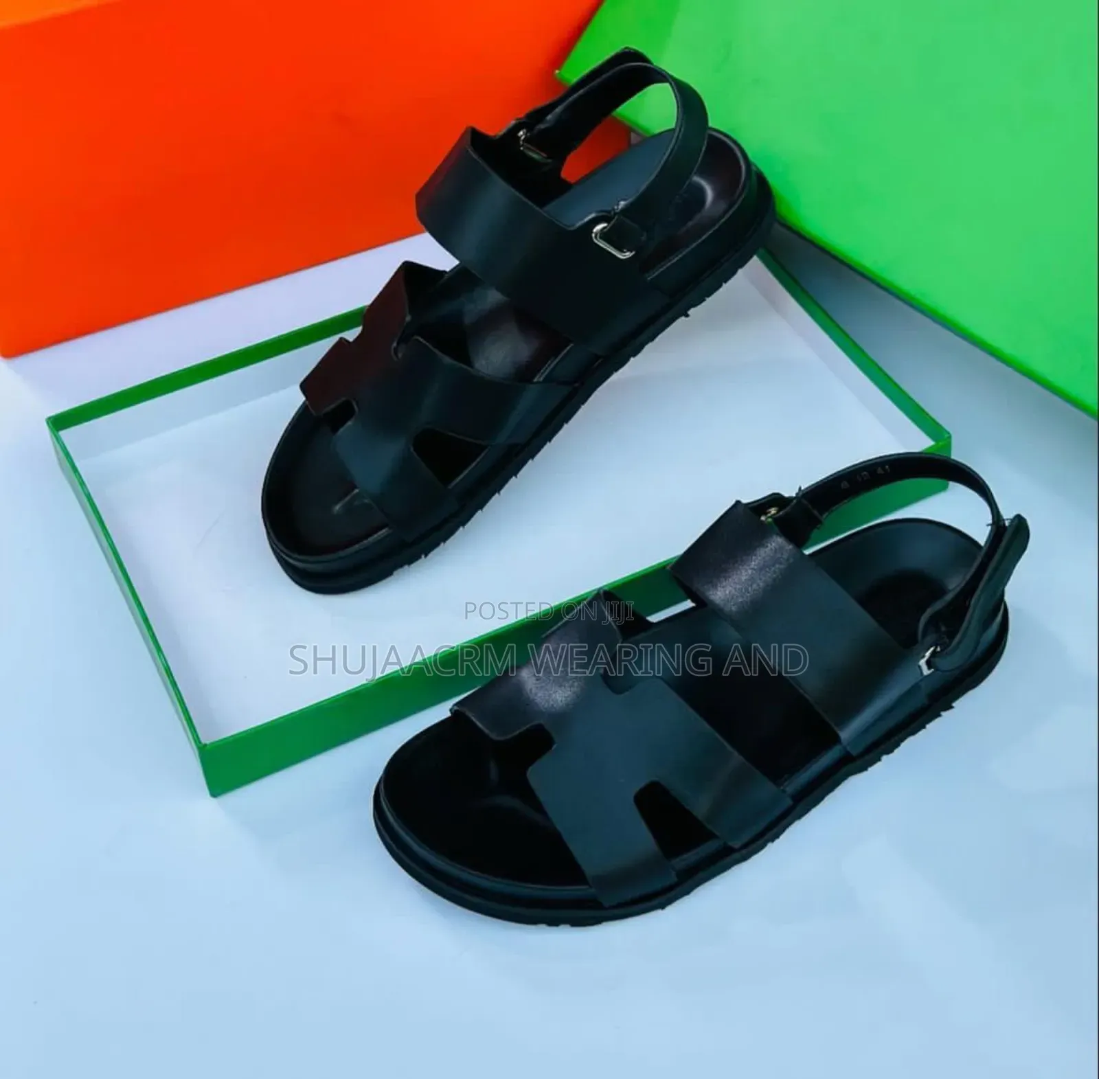 Leather Tape Sandals