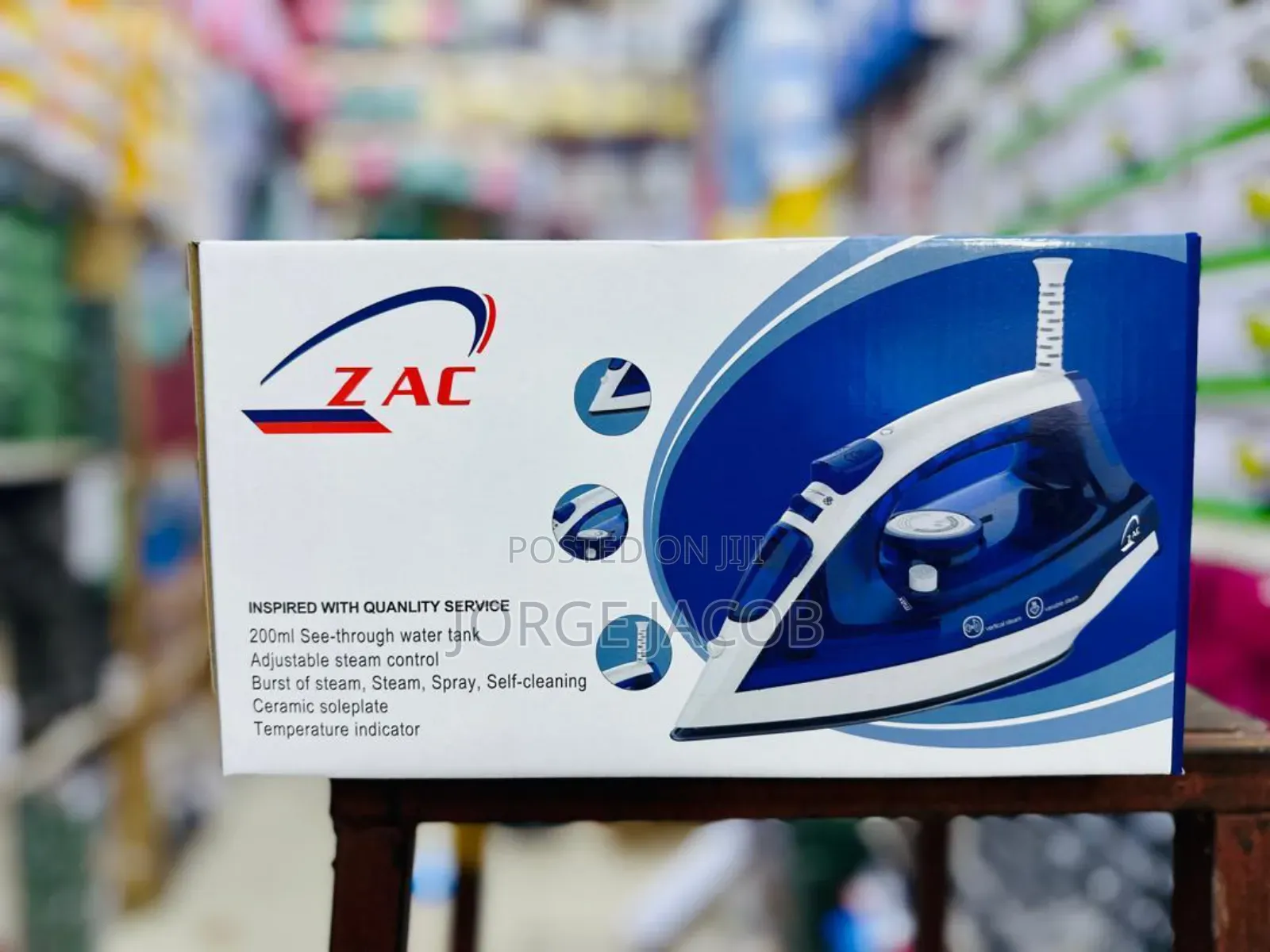 Zac Brand Steam Iron With a Ceramic Soleplate