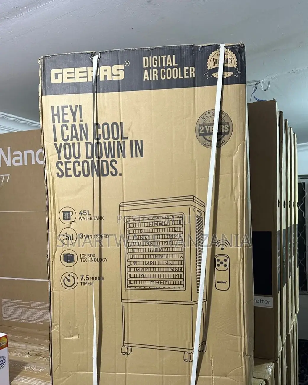 Geepas Air Cooler Humidifier - 3 Mode Normal/Natural/Sleep