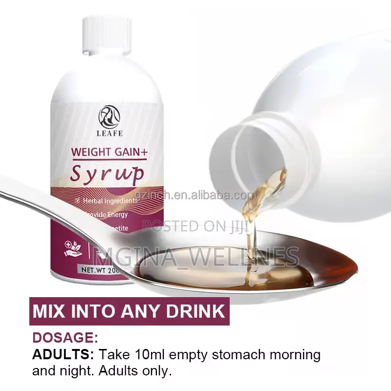 Leafe Weight Gain Syrup for Muscles Gain