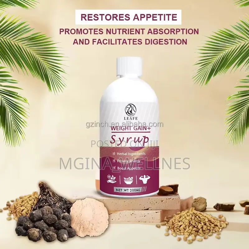 Leafe Weight Gain Syrup for Muscles Gain