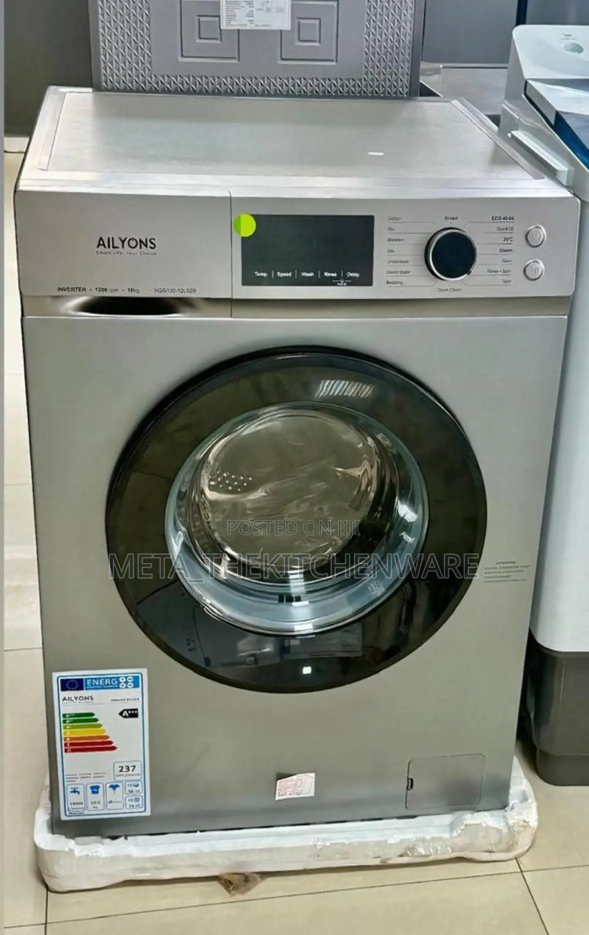 Ailyons Automatic Washing Machine Front Load 10kg