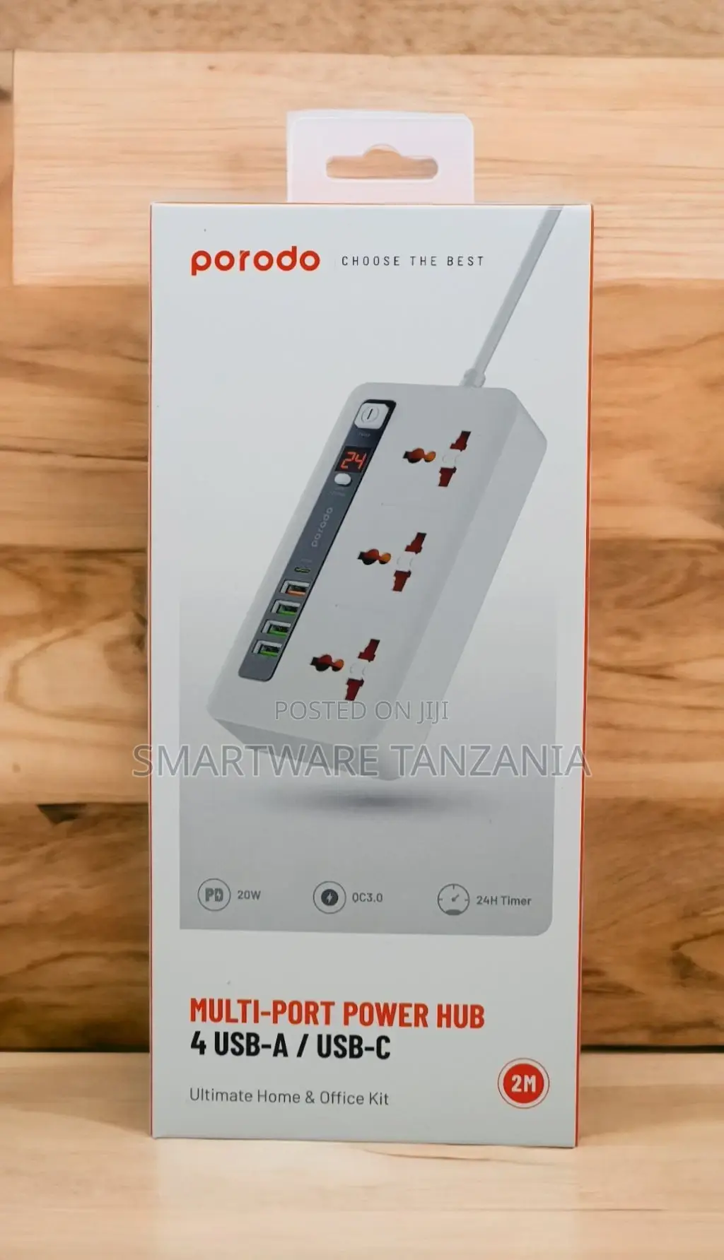 Porodo Multi-port Power Hub 4 Usb-a/Usb-c Home Office