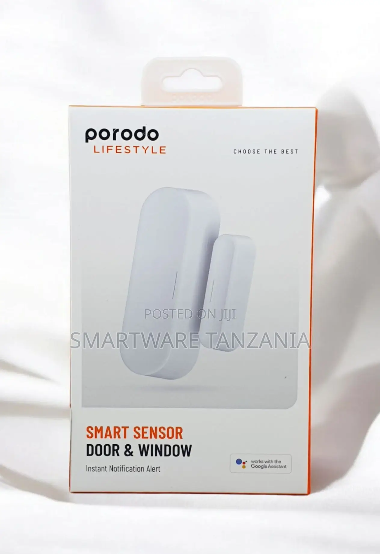 Porodo Smart Sensor For Door Window, 45m Wi-fi Range