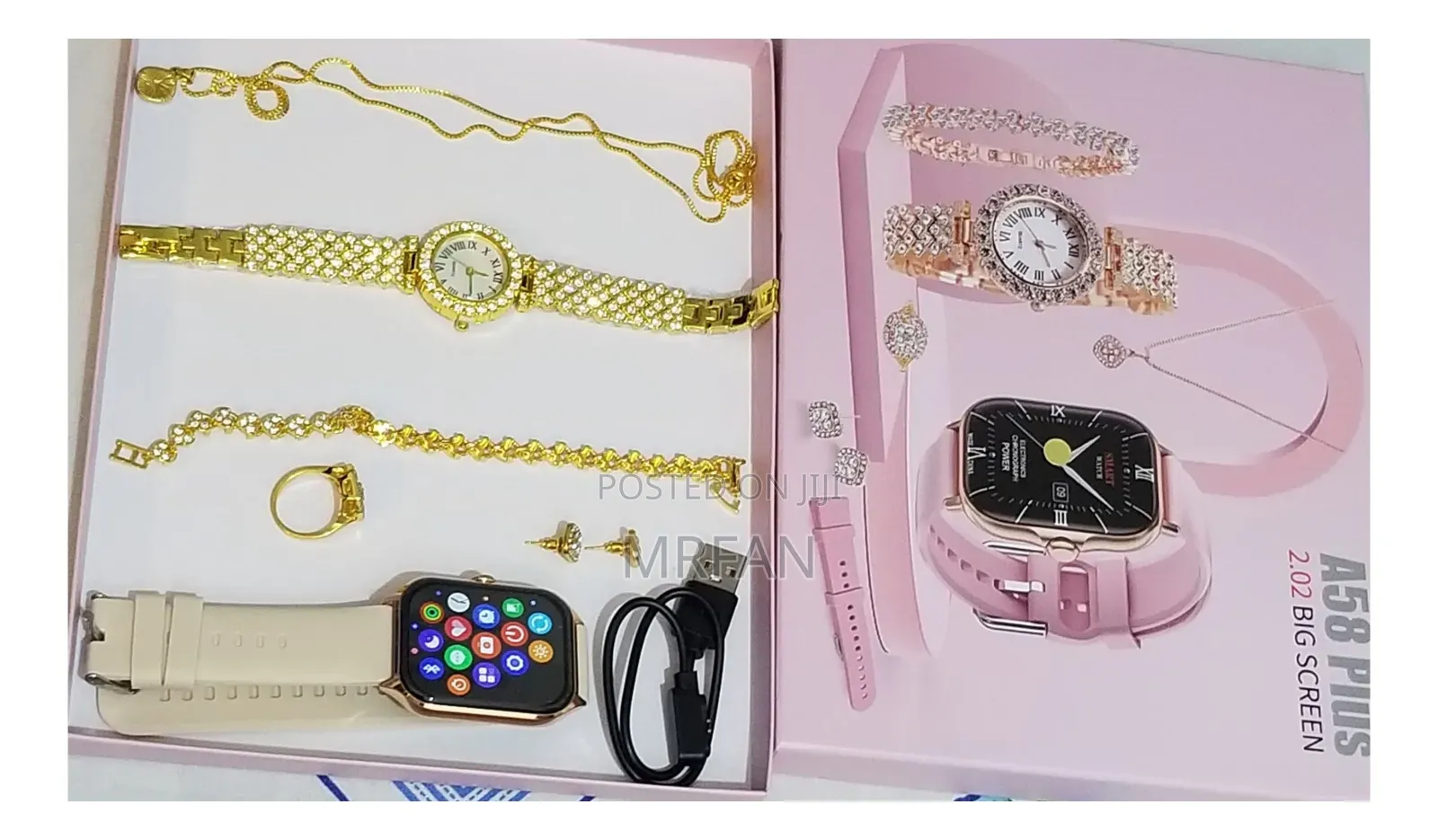 Saa Smart Watch Saa Ya Kike Cheni, Hereni Pete ,Bracelet
