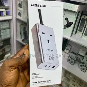 Green Lion 67w Gan Premium Ac Socket - Gray