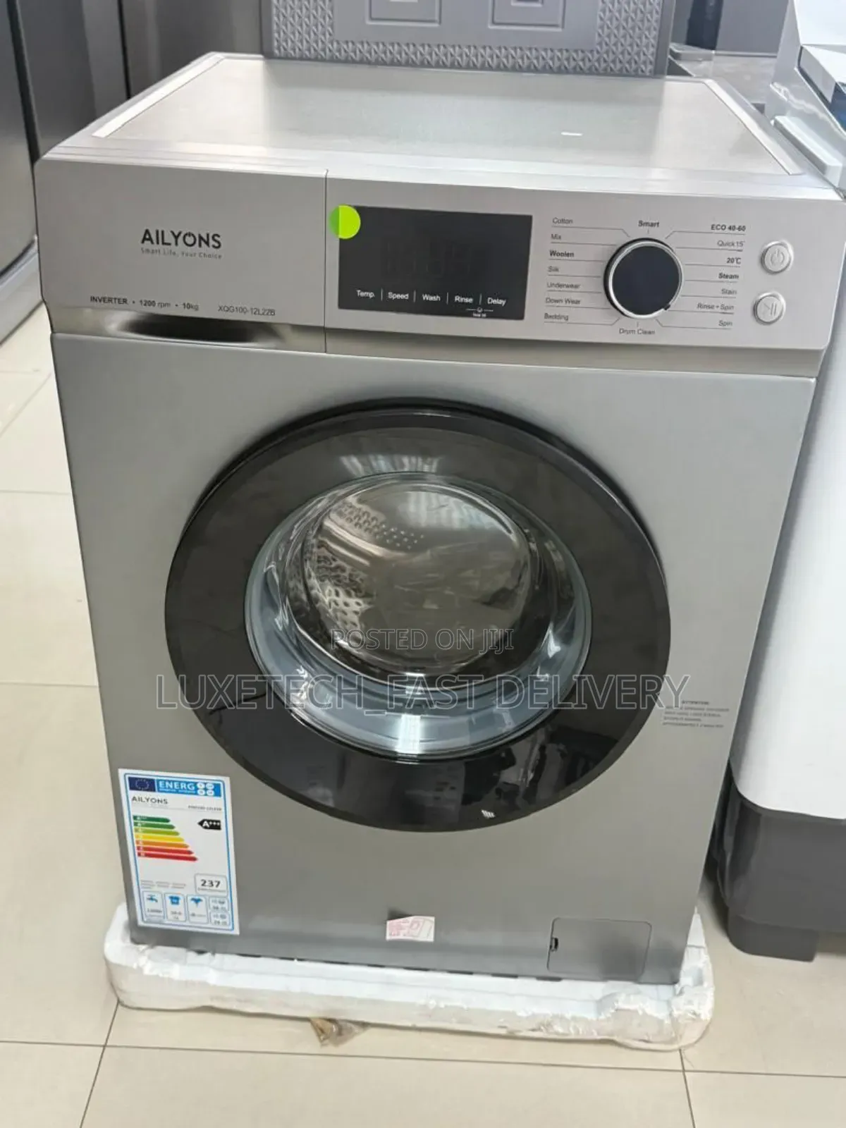 Ailyons 10kg Automatic Front Loader Washing Machine