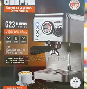 Geepas Espresso Cappuccino Coffee Machine