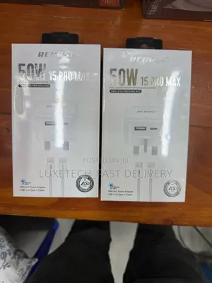 Recrsi 50w 15 Pro Max Charger With a Usb-C to Type-C Cable