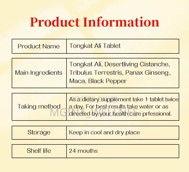 Tongkat Ali Tablet