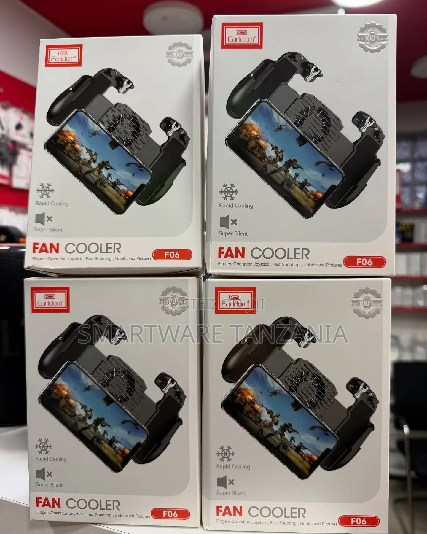 Pubg Mobile Controller With Cooling Fan, Triggers For Gaming