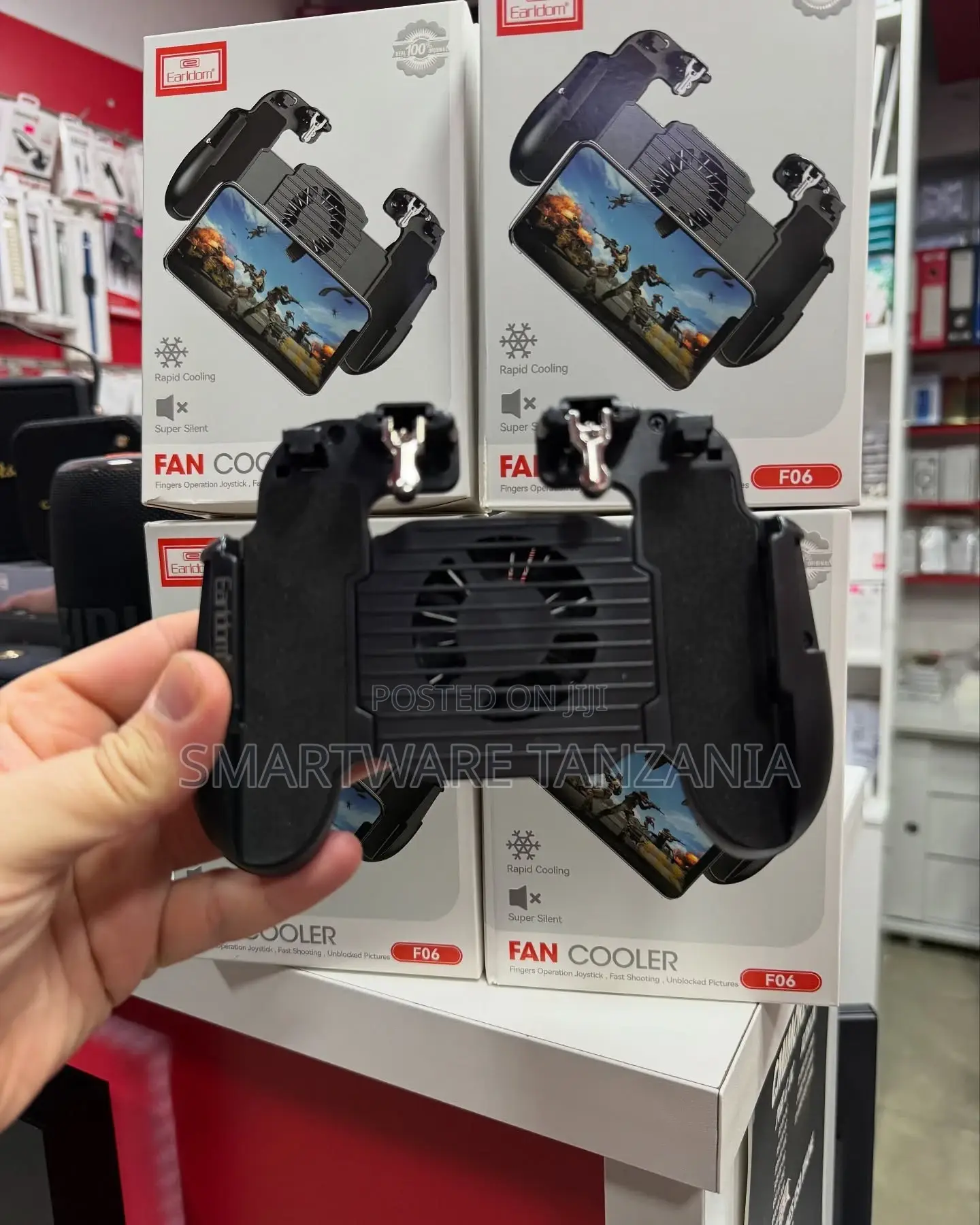 Aim And Shoot Triggers Joystick Gamepad With Cooling Fan