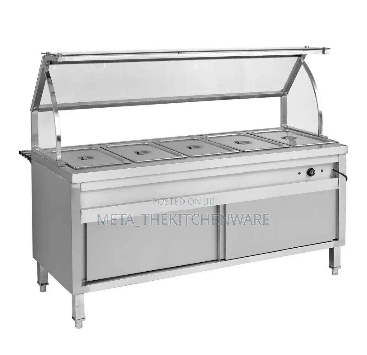 Electric Bain Marie 5 Containers With Cabinet