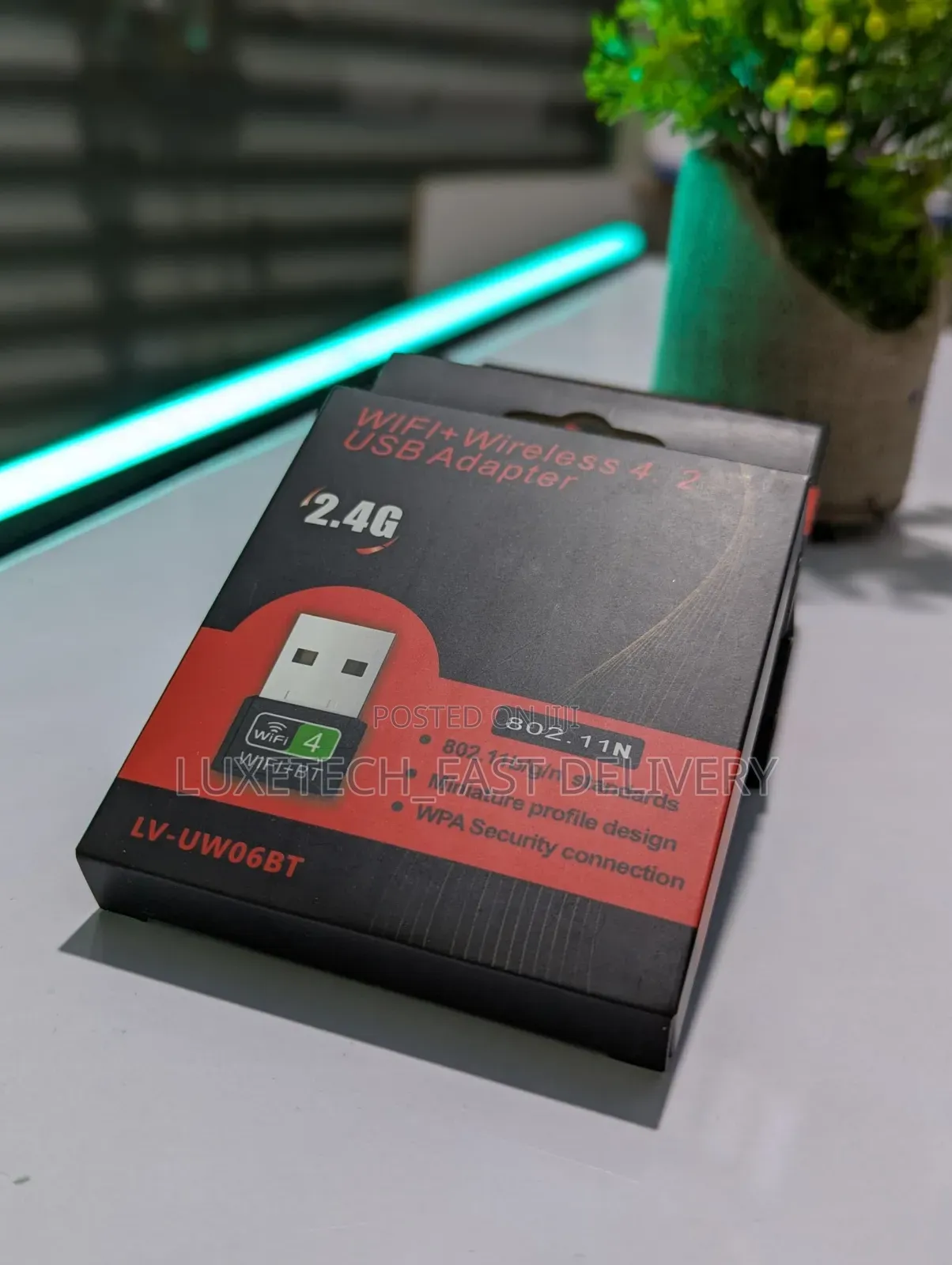 Wi-Fi + Bluetooth Wireless 4.2 Usb Dongle
