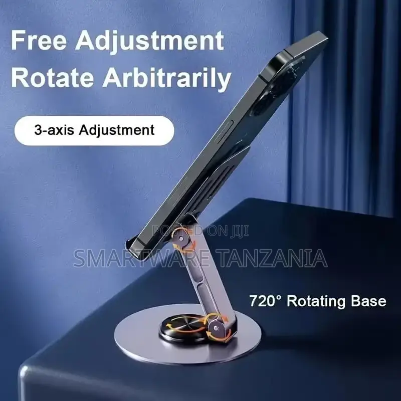 Aluminum 360° Rotatable Mobile Desktop Stand Foldable