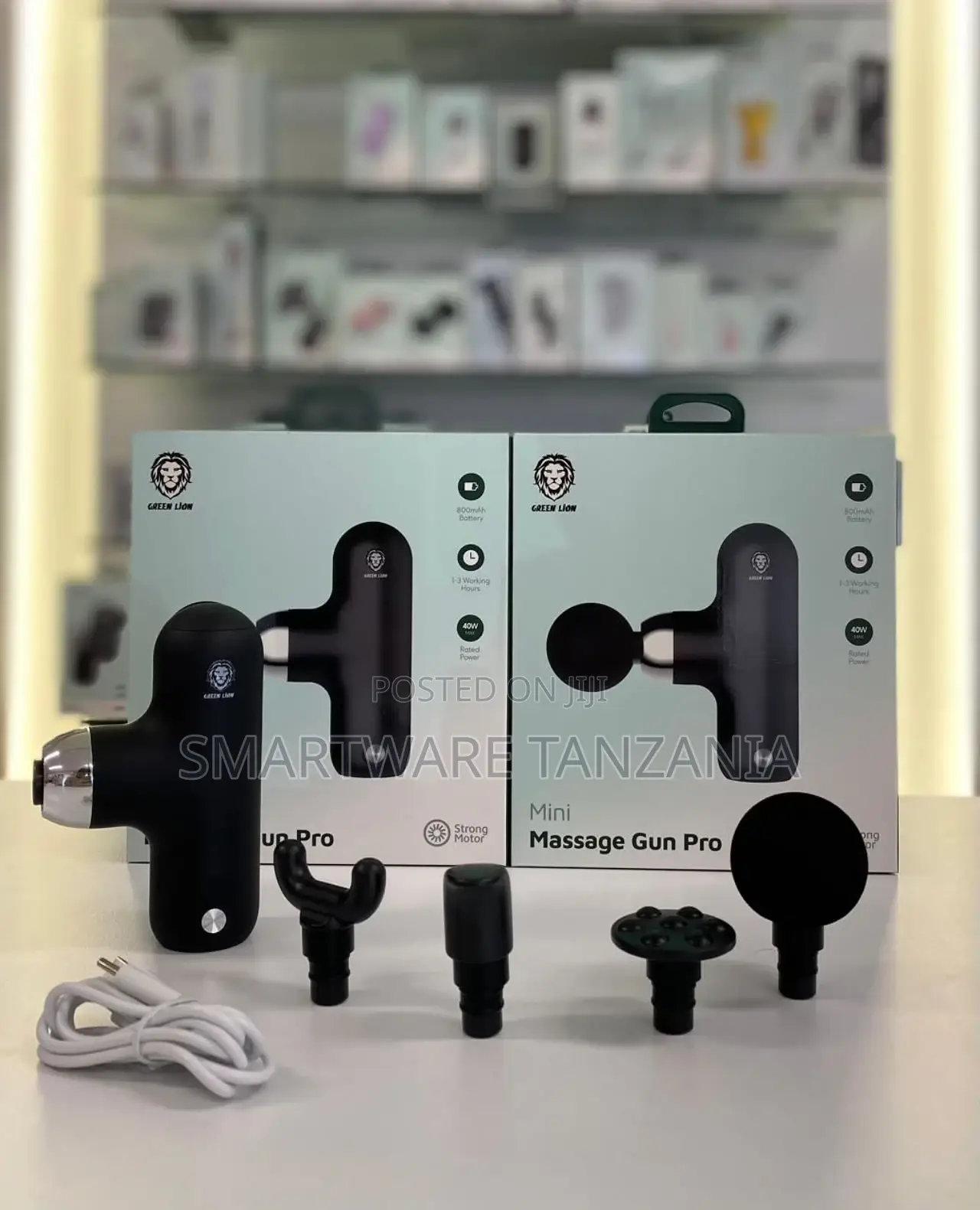 Deep Tissue Percussion Muscle Massage Gun With 4 Heads