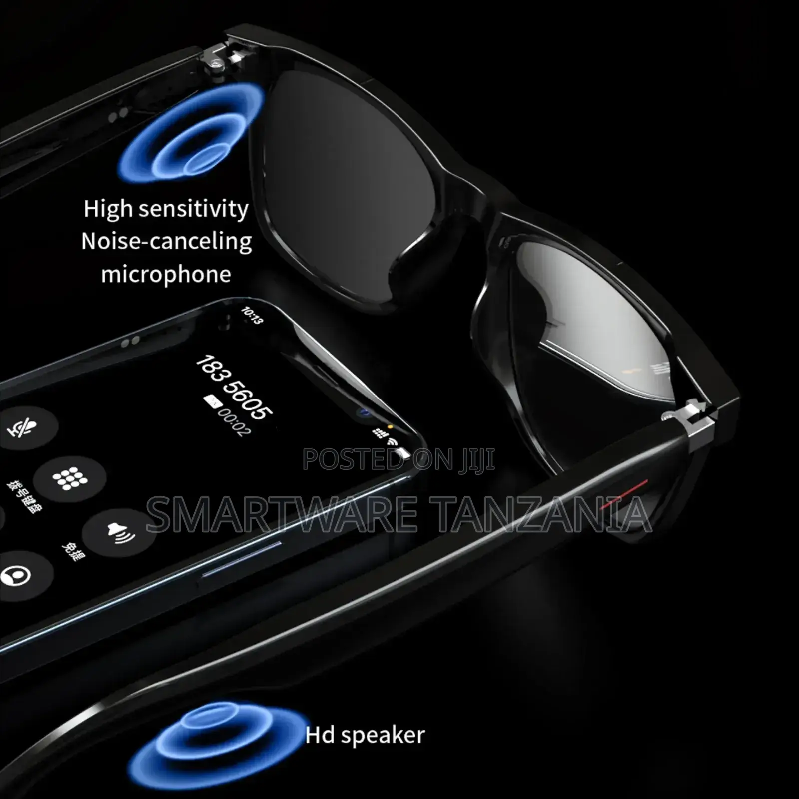 Polarized Bluetooth 5.0 Smart Glasses Audio Sunglasses