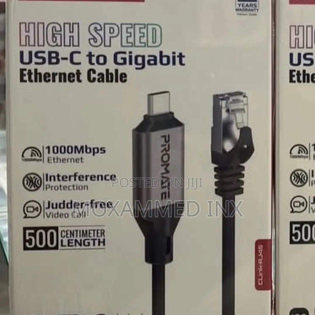 High Speed Usb-C to Gigabit Ethernet Cable 1000mbps