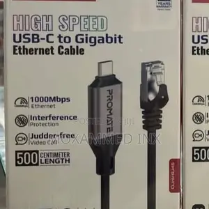 High Speed Usb-C to Gigabit Ethernet Cable 1000mbps
