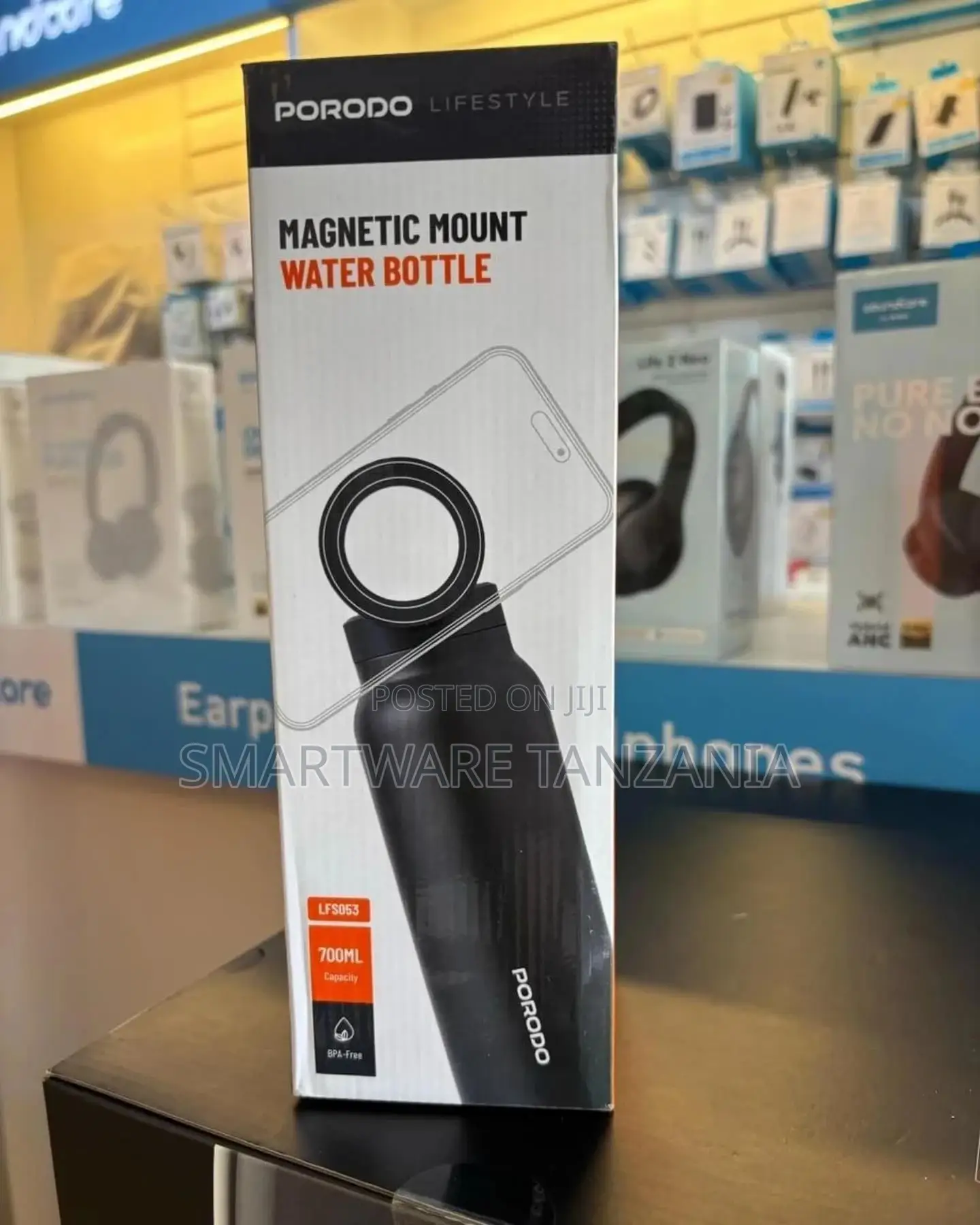 Magsafe Compatible Water Bottle With Magnetic Phone Holder