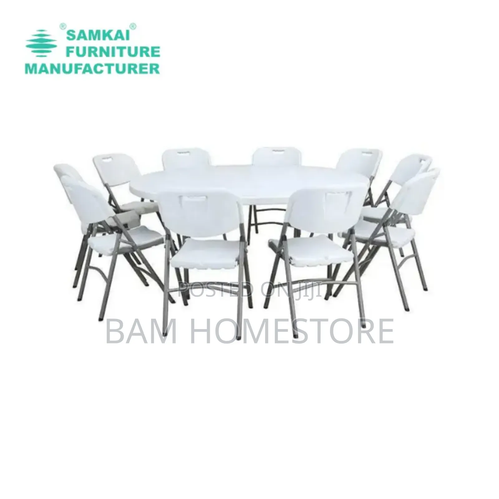 Foldable Banquet Table 150cm +10 Chairs