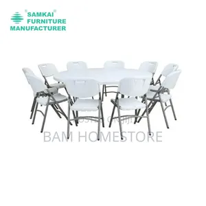 Foldable Banquet Table 150cm +10 Chairs