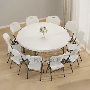 Foldable Banquet Table 150cm +10 Chairs