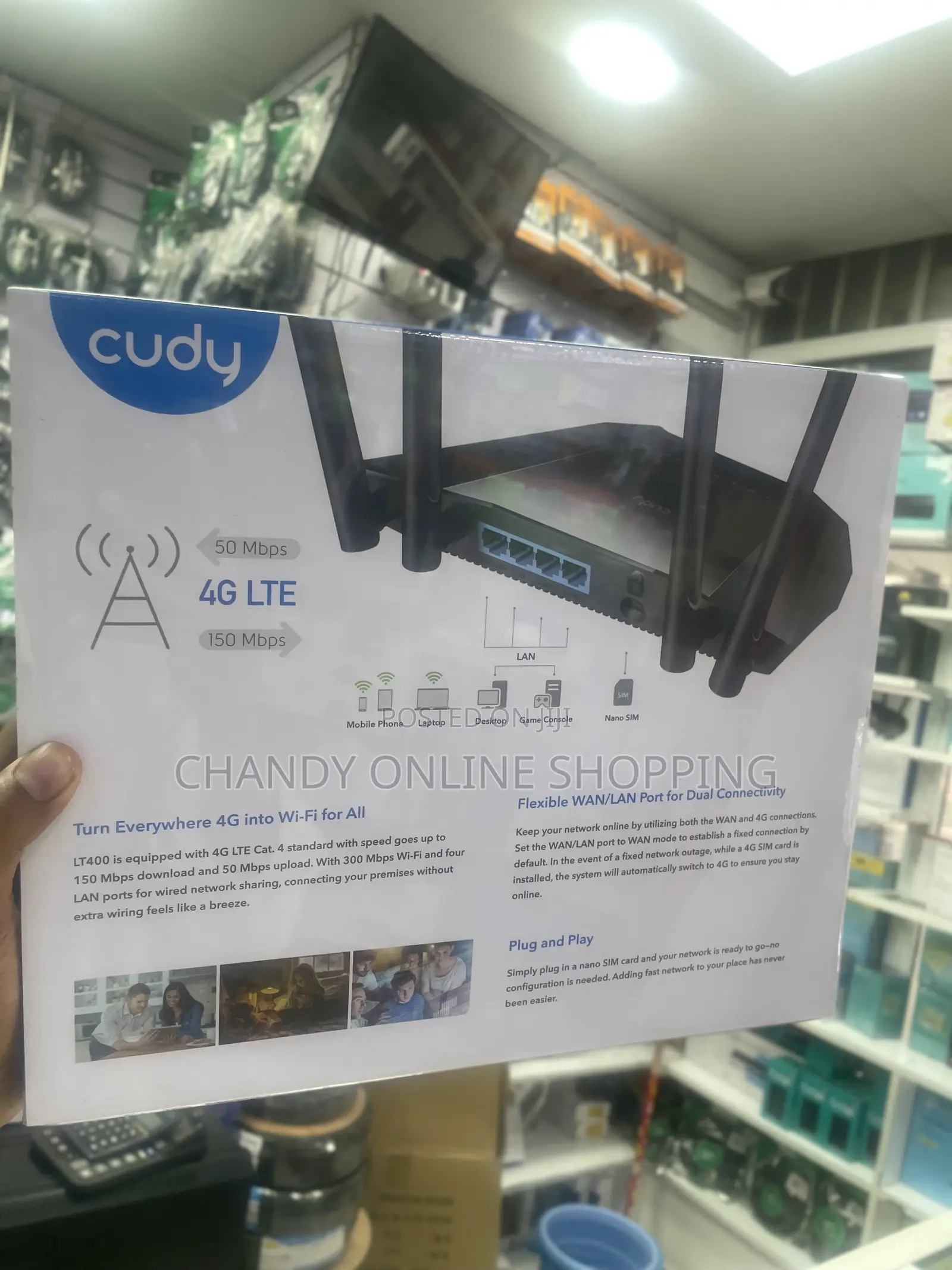 Cudy N300 Wifi Unlocked 4g Lte Modem Router Sim Card Slot,