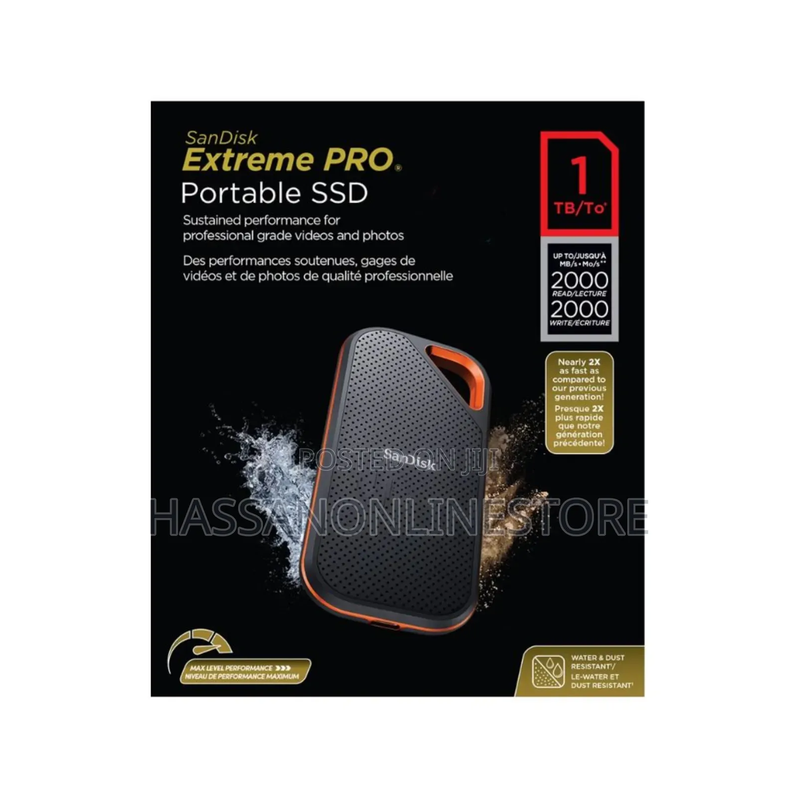 Sandisk SSD Portable Extreme Pro 1tb 2000mb/S E81