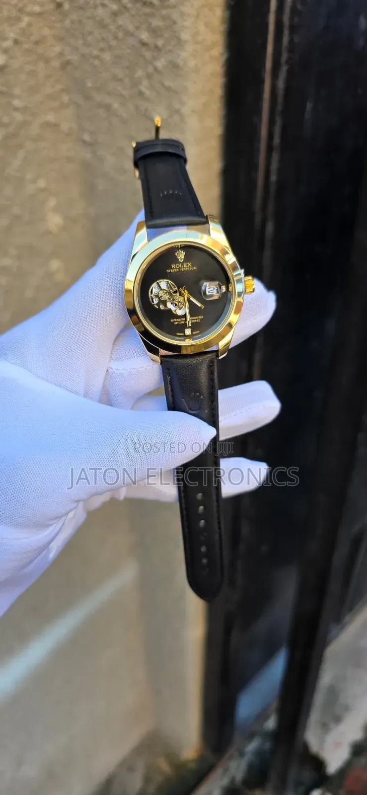 Model Rolex Leather Unisex Watch