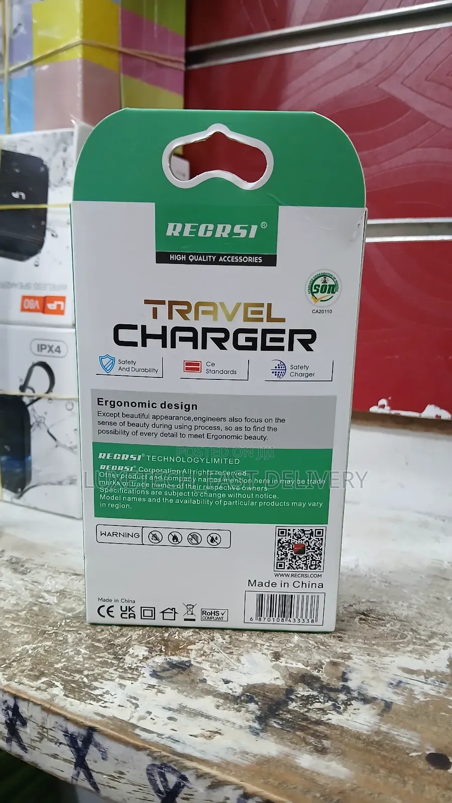 Recrsi Travel Charger With 2 Usb Ports