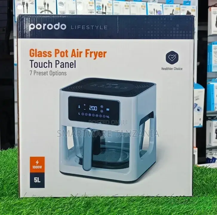 Porodo Air Fryer 5l Looking Through Basket Air Circulation