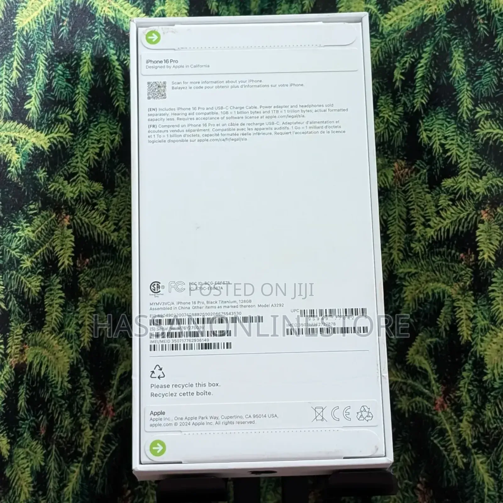 New Apple iPhone 16 Pro 256 GB Black