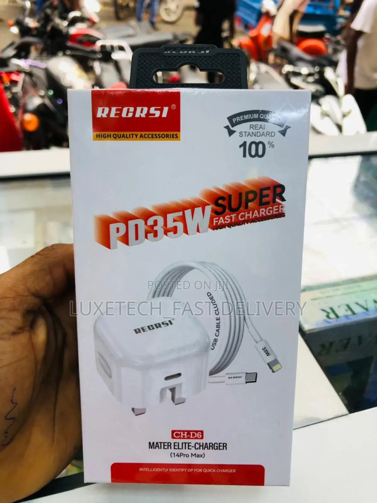 Recrsi Pd35w Super Fast Charger for iPhone/Apple Device