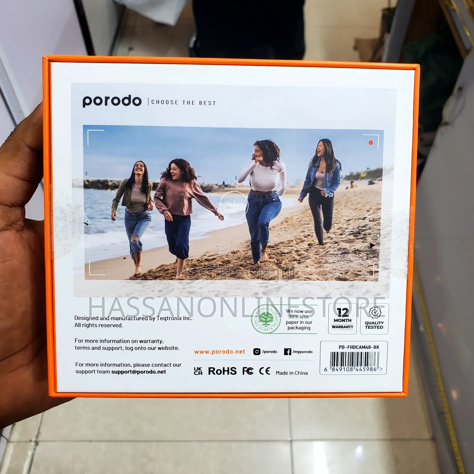 Porodo Advanced Digital Camera Video Stabilization 18x