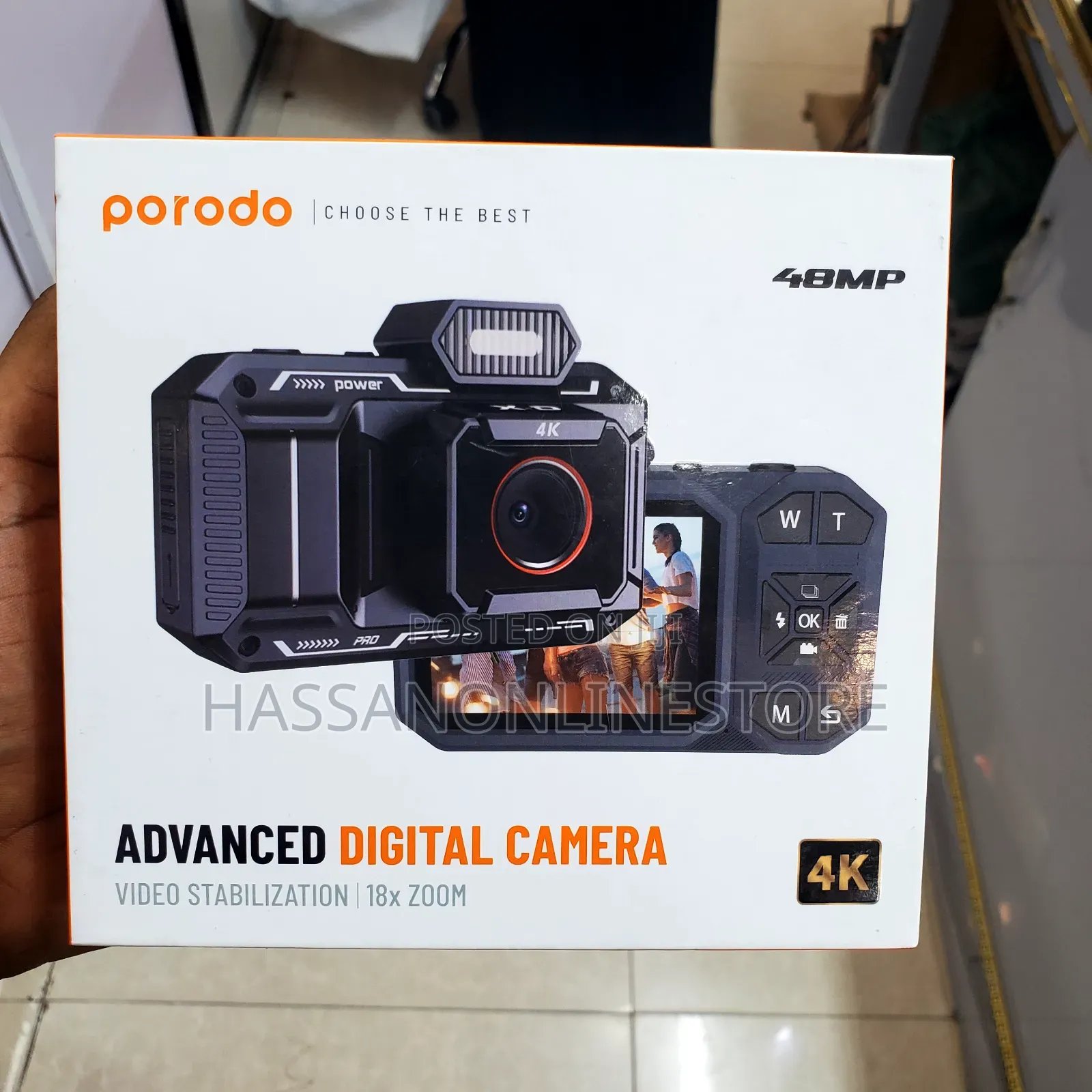 Porodo Advanced Digital Camera Video Stabilization 18x