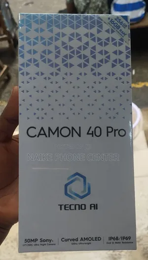 New Tecno Camon 40 Pro 256 GB Black