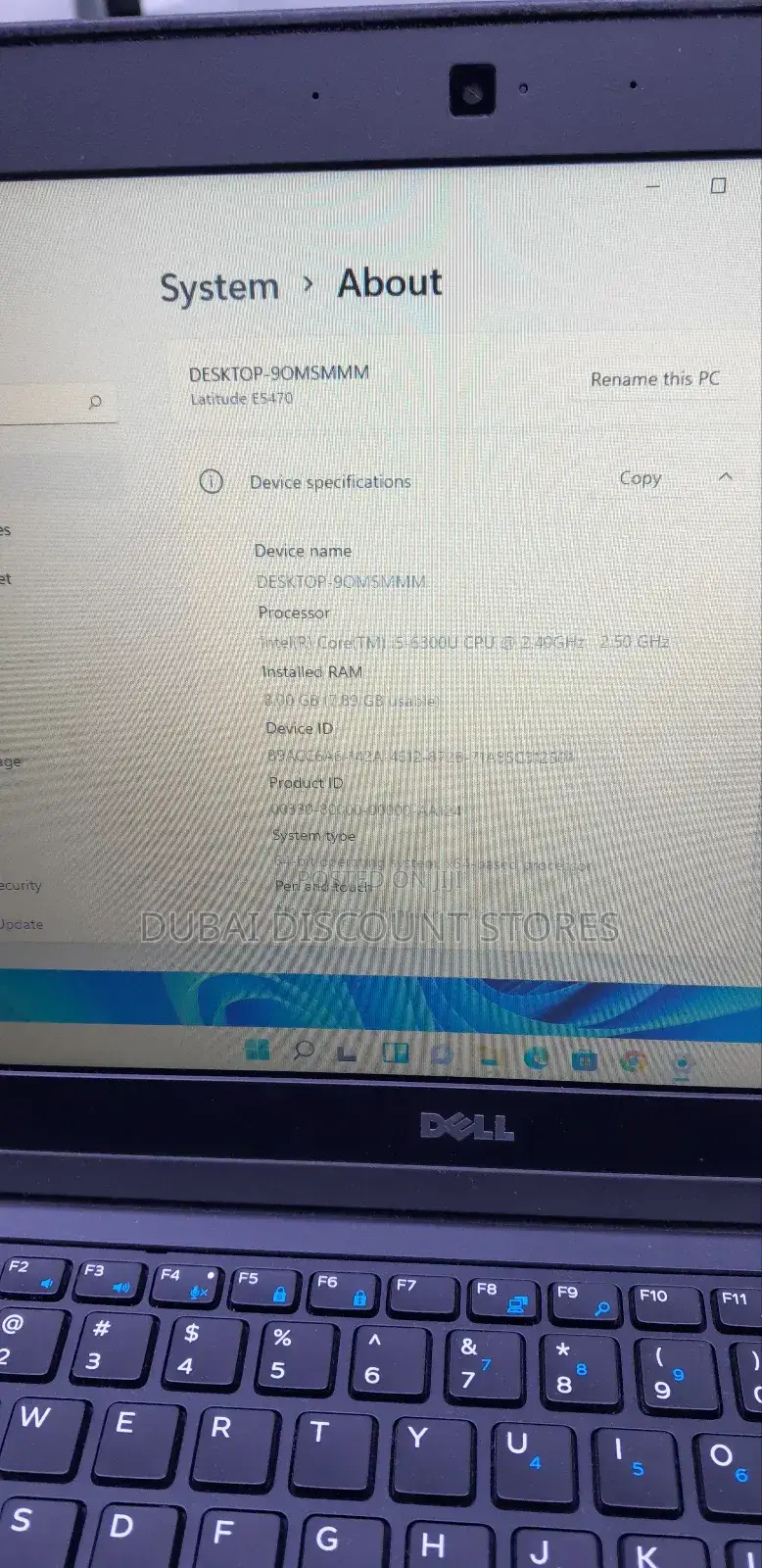 Laptop Dell Inspiron 15 8GB Intel Core I7 HDD+SSD 160GB