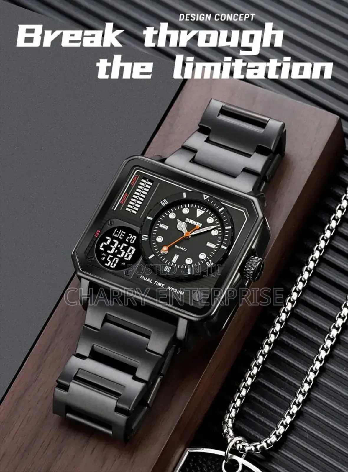 Skmei Best Watch Analog and Digital Light Date Waterproof