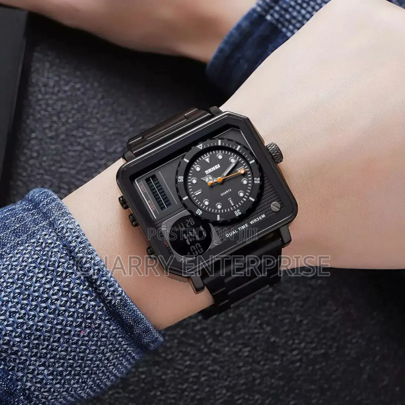 Skmei Best Watch Analog and Digital Light Date Waterproof