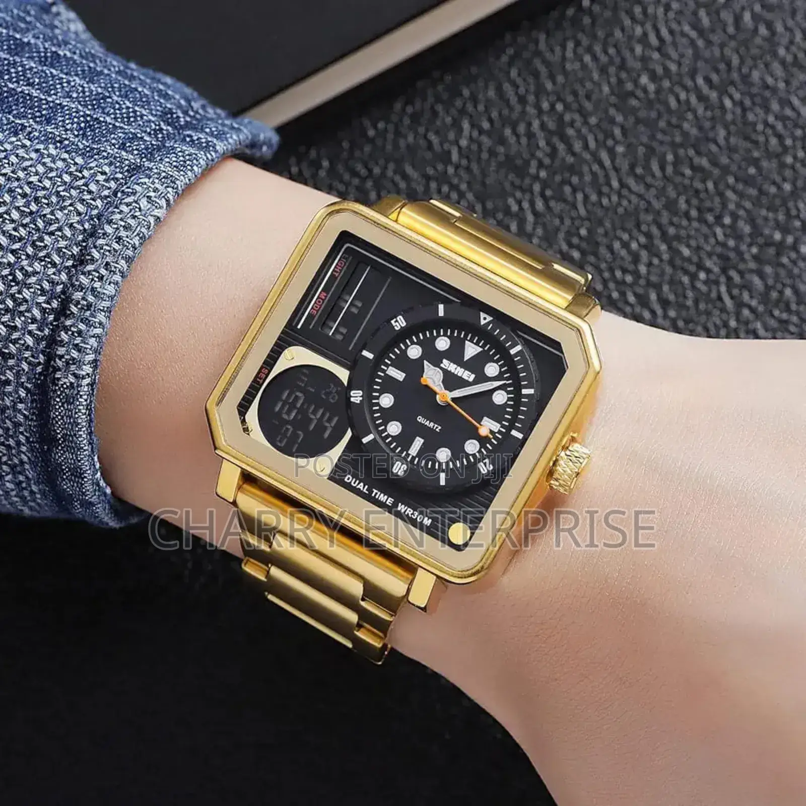 Skmei Best Watch Analog and Digital Light Date Waterproof