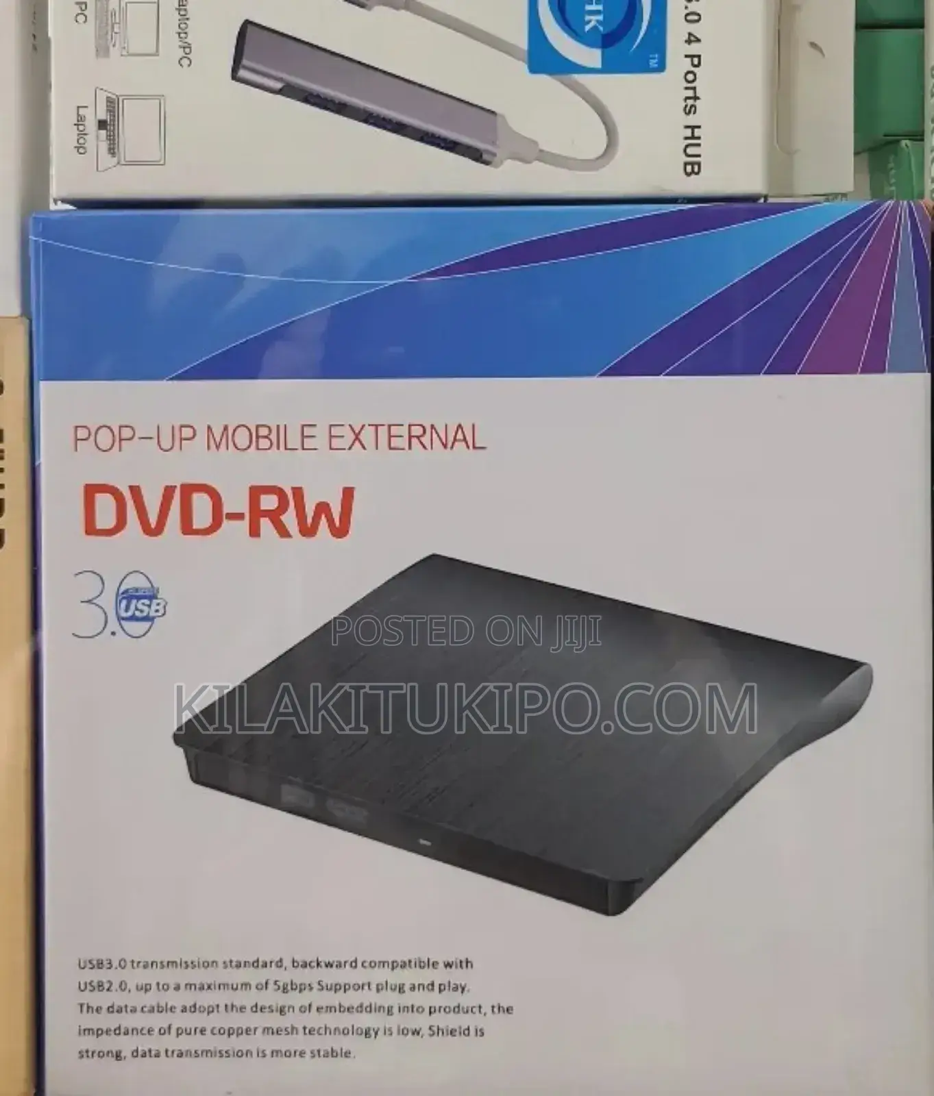 DVD -Rw Pop Up Mobile External Plug Play