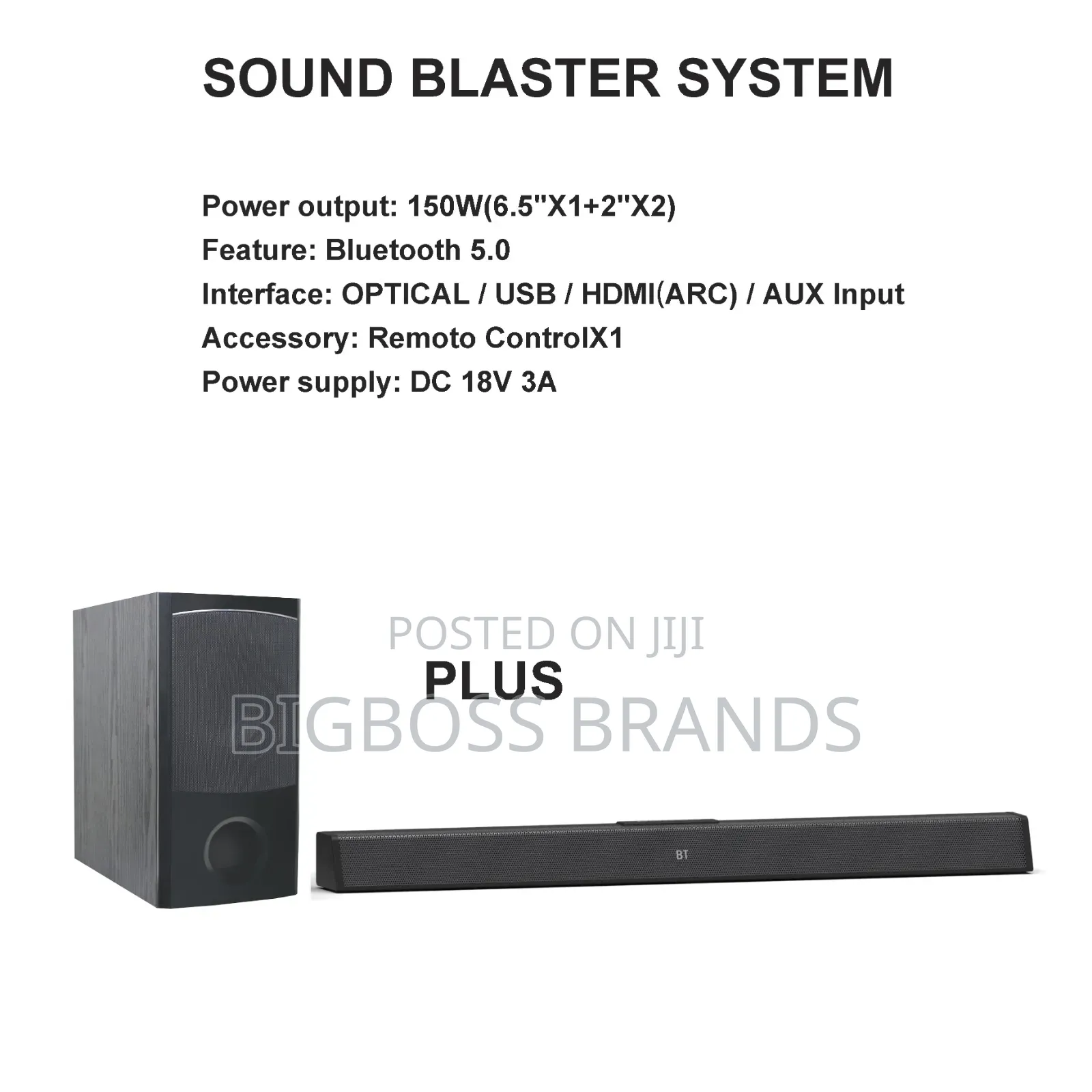 Globalstar Soundbar Plus Wireless 150w