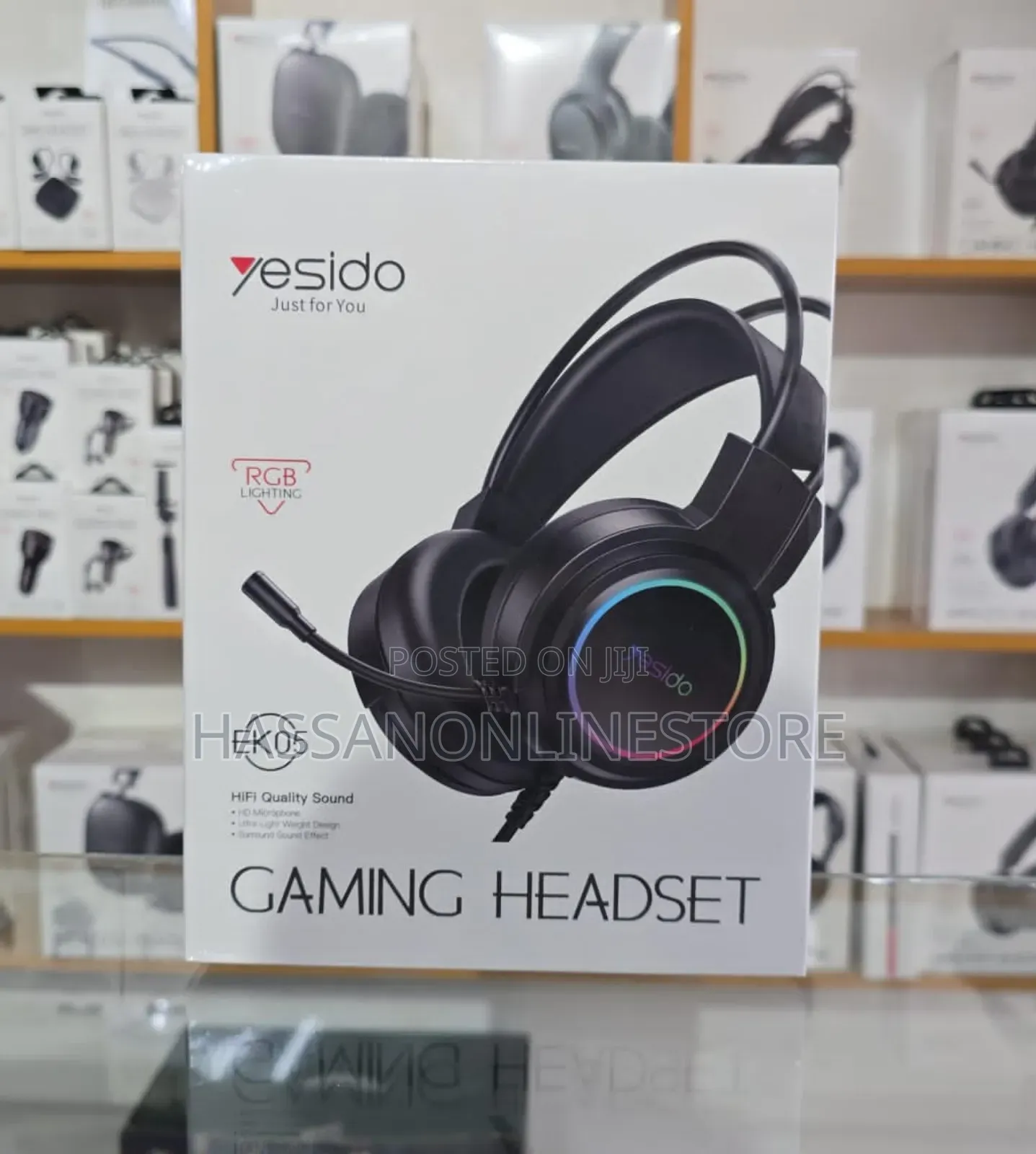Yesido Ek05 Usb Wired RGB Light Gaming Headset With Mic