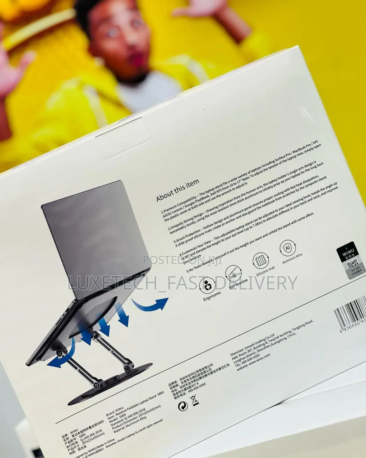Premium 360° Rotating Adjustable Foldable Laptop Stand