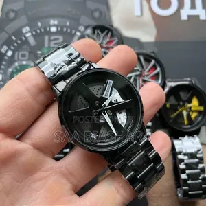 Skmei Wheel's Mens Luxury Watch Black Full