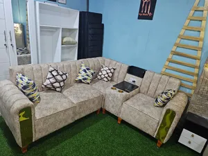 Sofa Classic Sana L Shape Full Fible and Spring