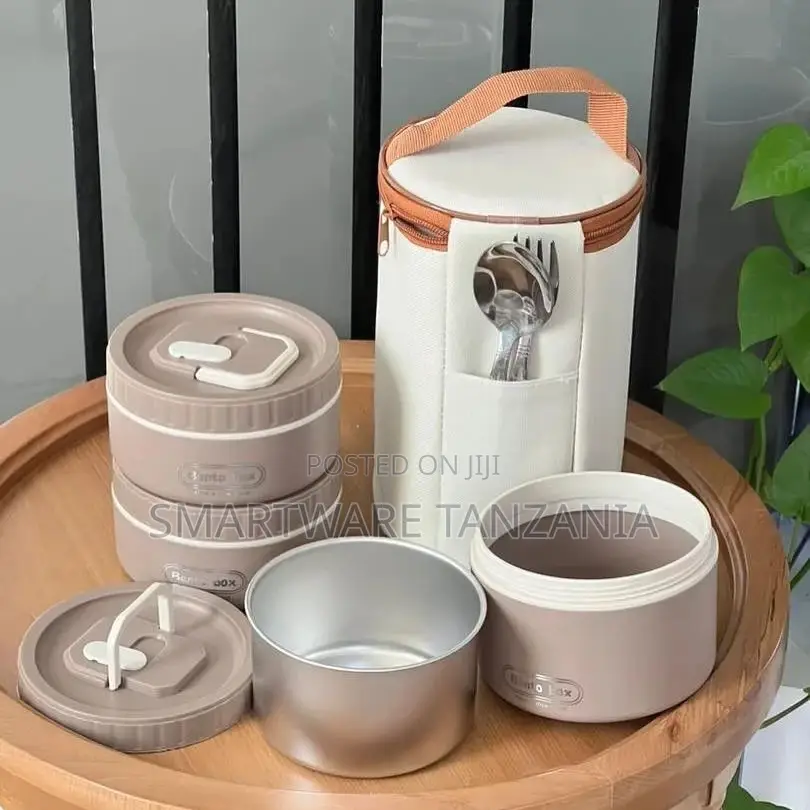 Leakproof Round Thermal Lunch Box With Lid And Thermal