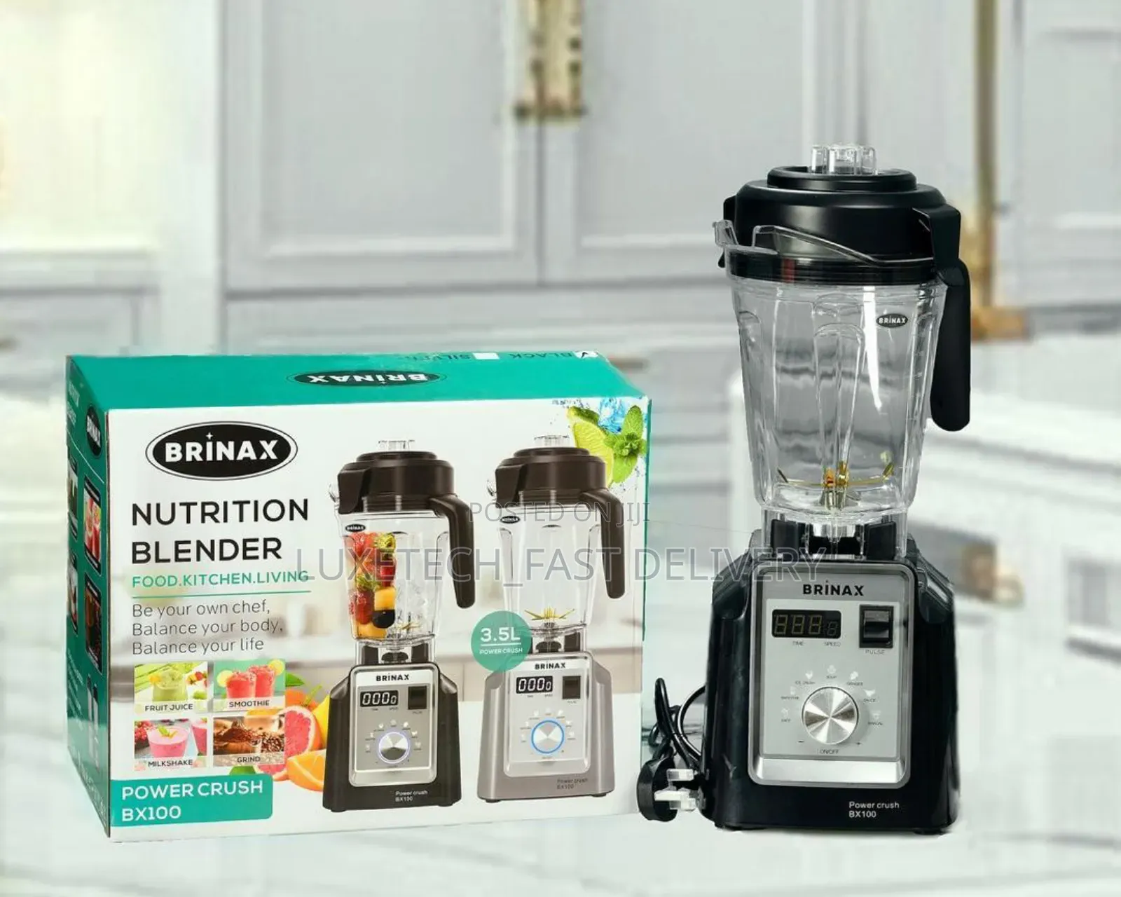 Brinax Electric Blender 3.5l Heavy Duty Model Bx100