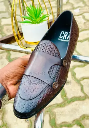 Brown Leather Shoes/ Cr 7 Brand Style